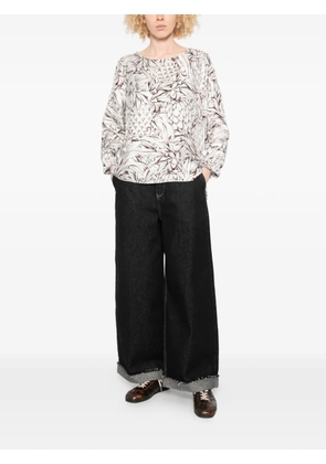 Robert Friedman pineapple-print blouse - White