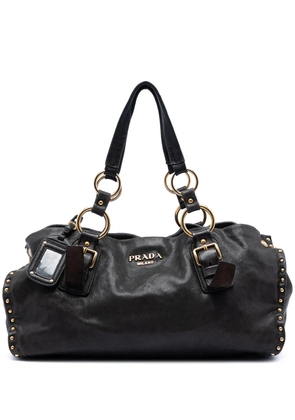 Prada Pre-Owned 2010-2025 Studded Nappa Aviator Shopping tote bag - Black