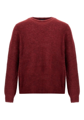 Herno cob-stitch knitted sweater - Red