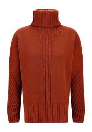 Herno roll-neck wool sweater - Orange