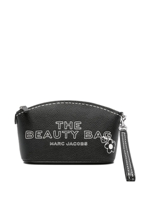 Marc Jacobs lettering-print make-up bag - Black