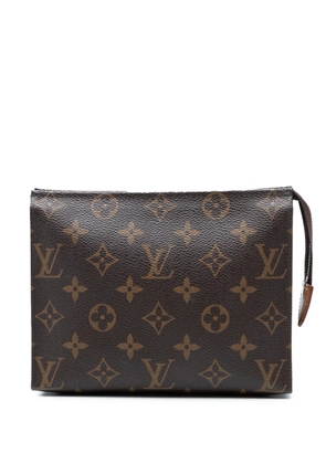 Louis Vuitton Pre-Owned 2011 Monogram Toiletry Pouch 19 clutch bag - Brown