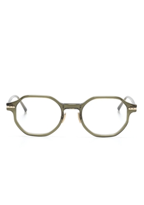 Linda Farrow Axis geometric-frame glasses - Grey
