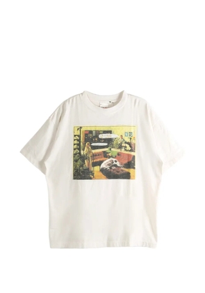 SAINT MXXXXXX graphic-print T-shirt - Neutrals