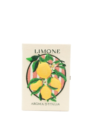 Olympia Le-Tan Aroma D'Italia embroidered clutch bag - Neutrals