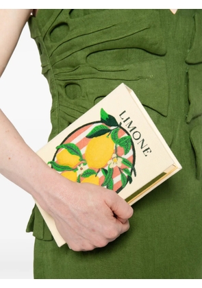 Olympia Le-Tan Aroma D'Italia embroidered clutch bag - Neutrals