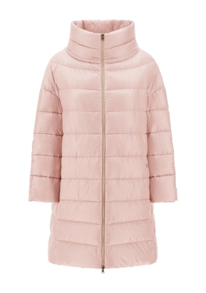 Herno high-neck quilted coat - Pink