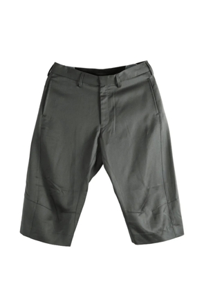 Omar Afridi panelled wool shorts - Grey