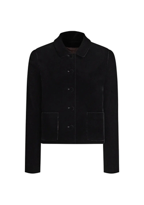 12 STOREEZ Sofia velvet jacket - Black