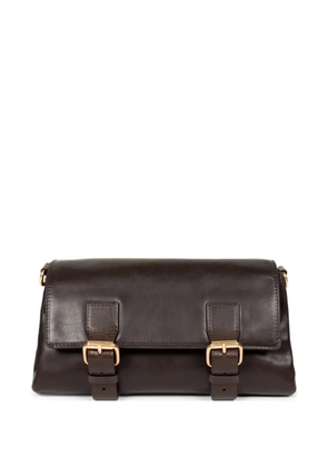 DRIES VAN NOTEN buckle leather shoulder bag - Brown