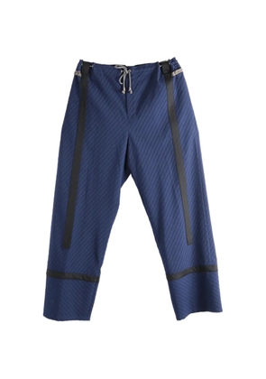Kiko Kostadinov Kyan textured contrast-panel trousers - Blue