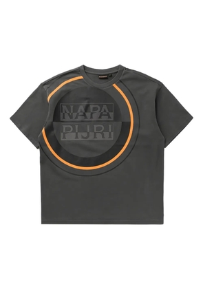 Napapijri logo-print T-shirt - Grey