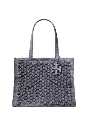 Tory Burch small Ella hand-crocheted popcorn tote bag - Grey