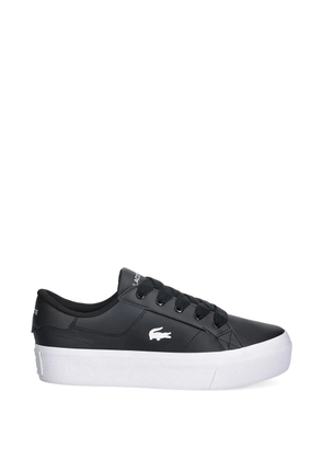 Lacoste Ziane Platform logo-detail leather sneakers - Black