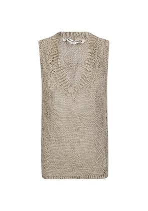 Comme Des Garçons V-neck vest - Neutrals