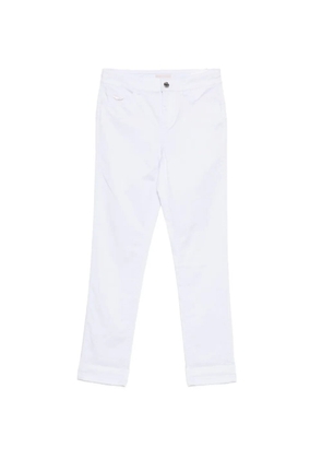 LIU JO belt-loop buttoned trousers - White