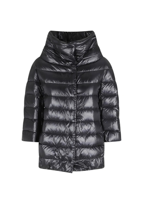 Herno quilted funnel-neck jacket - Black