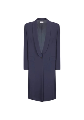 Alberto Biani single-breasted coat - Blue