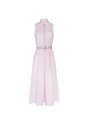 L'Agence Kolton belted sleeveless midi dress - Pink