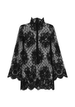 Dolce & Gabbana lace dress with high-neck - Black