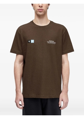 Osklen surfing mountains graphic t-shirt - Brown