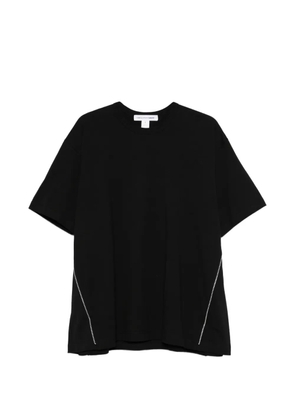 Comme Des Garçons Shirt zip cotton T-shirt - Black