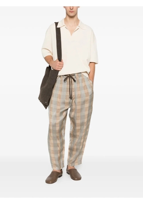Uma Wang Pigiama drawstring trousers - Neutrals