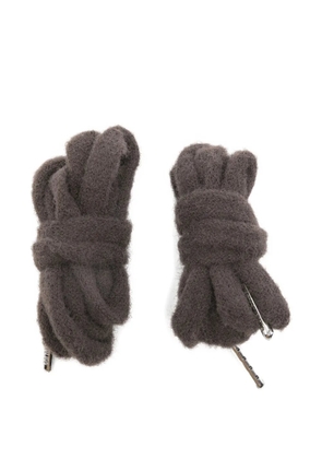 Golden Goose logo-engraved shoelaces - Grey