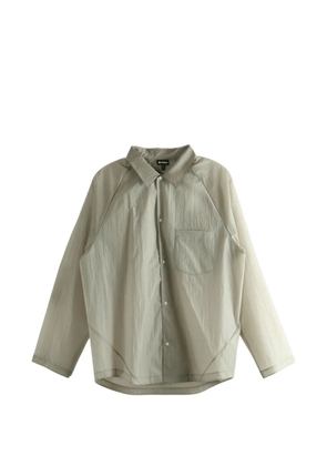 Goldwin raglan-sleeve sheer shirt - Grey