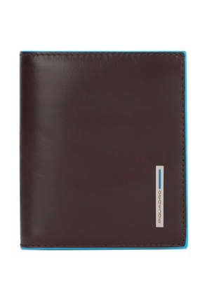PIQUADRO leather-trimmed cardholder - Brown