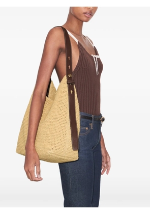 Tory Burch Romy woven shoulder bag - Neutrals