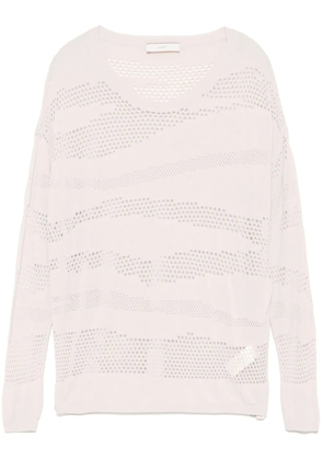 Akep drop-stitch-detailing top - Neutrals