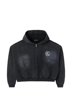 GV Gallery logo-detail zip hoodie - Grey