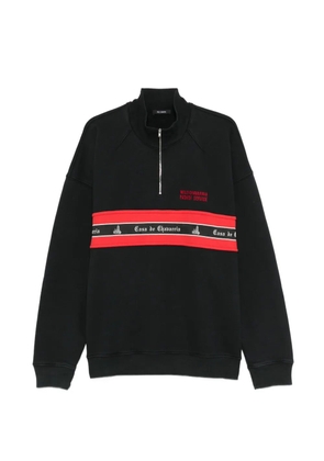 Willy Chavarria mock-neck sweatshirt - Black