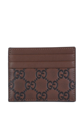 Gucci GG-pattern card holder - Brown