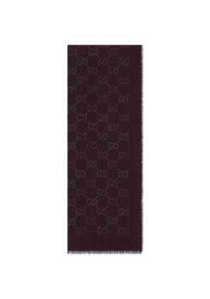 Gucci GG Supreme reversible scarf - Red