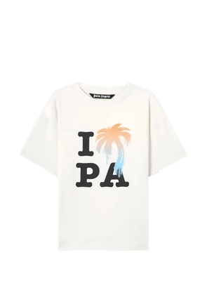 Palm Angels front graphic T-shirt - Neutrals