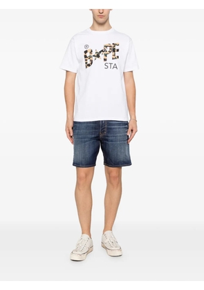 A BATHING APE® round-neck logo-print T-shirt - White