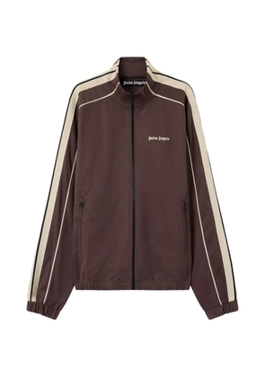 Palm Angels logo striped track jacket - Brown