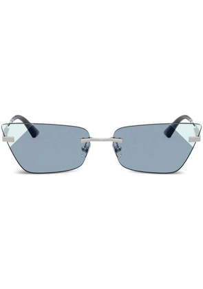 Jimmy Choo Eyewear geometric-frame sunglasses - Silver