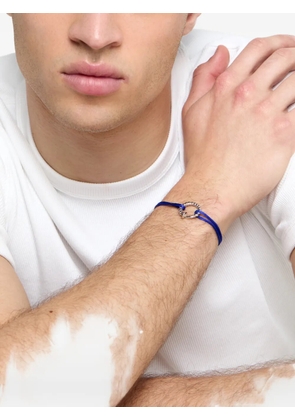 Mateo screw blue cord bracelet - Silver