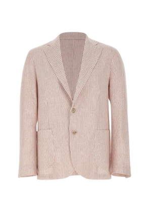 Barba Easy J striped patch-pocket blazer - Neutrals