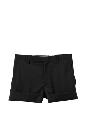 Junya Watanabe rolled-cuff shorts - Black