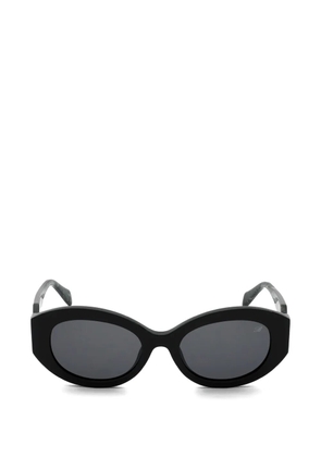 Blumarine oval-frame sunglasses - Black