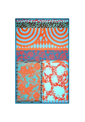 DRIES VAN NOTEN printed pareo - Blue