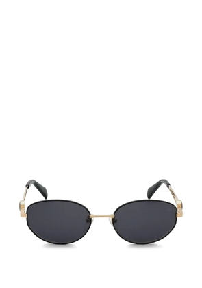 Blumarine oval-frame sunglasses - Black