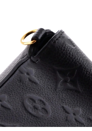 Louis Vuitton Pre-Owned Felicie Pochette Monogram Empreinte Leather crossbody bag - Black