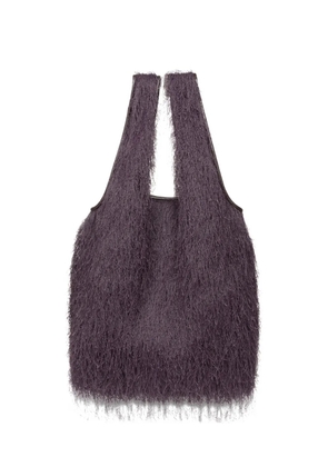 DRIES VAN NOTEN ruffled tote bag - Purple