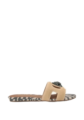 Kurt Geiger Eagle cut-out flat sandals - Neutrals