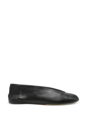 Moschino Pre-Owned leather ballet flats - Black